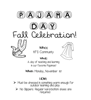 Pajama Day Fall Celebration!