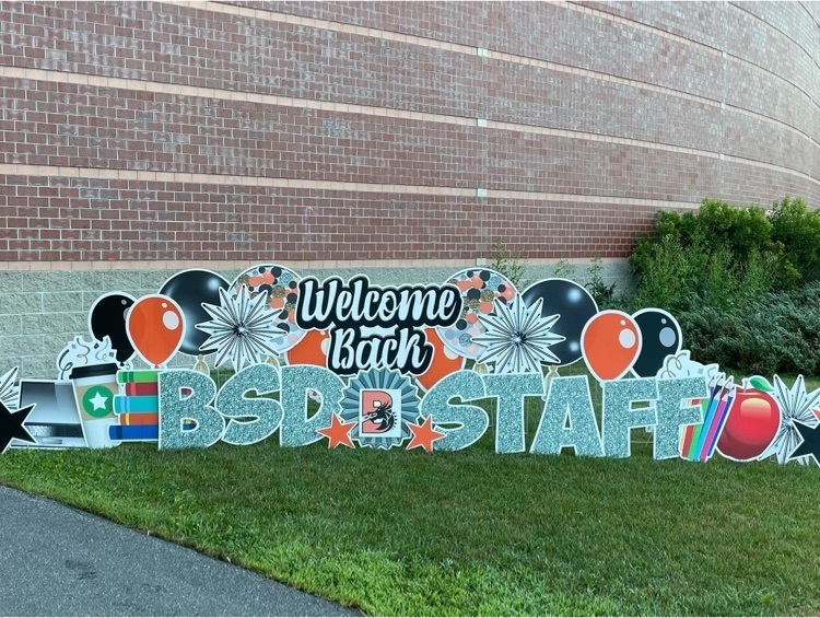 welcome back staff sign